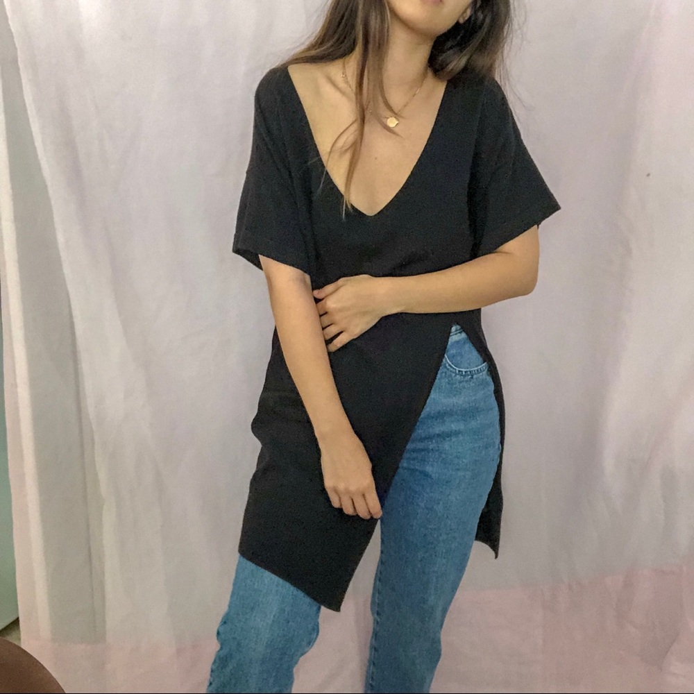 Black Tunic w/ High Slit